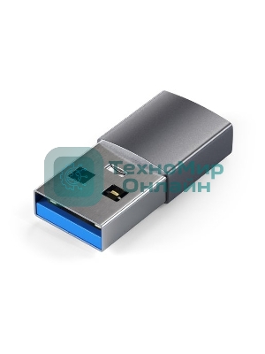 Адаптер Satechi USB Type-A to Type-C. Цвет серый космос.
