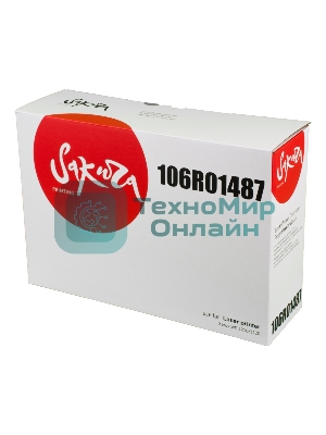 Картридж Sakura 106R01487 для Xerox WC 3210/3220, черный, 4100 к.