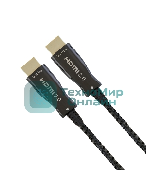 Активный оптический кабель Cablexpert HDMI, 80м, v2.0, 19M/19M, AOC Premium Series, позол.разъемы, экран, коробка