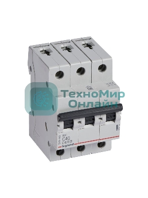 Выключатель автоматический модульный 3п C 40А 4.5кА RX3 Leg 419712
