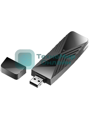 Сетевой адаптер Wi-Fi D-Link DWA-X1850 DWA-X1850/A1A AX1800 USB 3.0 (ант.внутр.)