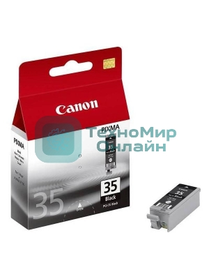 Картридж струйный Canon PGI-35Bk (1509B001) черный (9.30 мл, 200 стр.) для Canon PIXMA iP100, iP110
