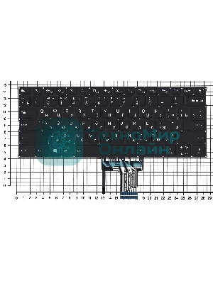 Клавиатура для ноутбука Lenovo IdeaPad 320S-13 черная с подсветкой