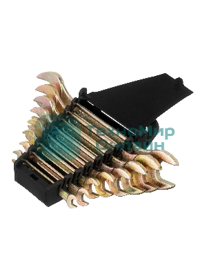 Набор ключей рожковых Сибртех 6-22 мм, 8 шт, желтый цинк Сибрех