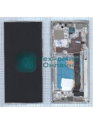Дисплей для Samsung Galaxy Note 20 Ultra SM-N985F в сборе с тачскрином и рамкой OLED белый