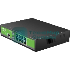Коммутатор Digma DSP708G-2S-T135 (L2+) 8x1Gbит/с 2SFP 8PoE 8PoE+ 135W управляемый