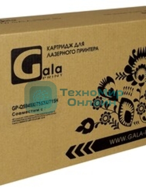 Картридж лазерный GalaPrint GP-Q5949X/7553X/715H черный (7000 стр.) для HP LaserJet 1320/1320N/3390/3392/P2010/P2014/P2015/2015d/2015n/M2727/M2727nf/M2727nfs/Canon LBP-3310/3370/3300
