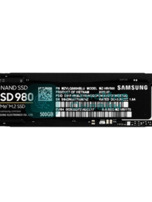 Накопитель SSD Samsung 980 MZ-V8V500BW, 500Gb, PCIe 3.0 x4, M.2 2280, NVMe, R/W 3100/2600