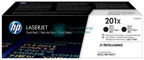 Тонер картридж двойная упаковка HP 201X (CF400XD) для HP CLJ Pro M252/M277 (2 х 2800 стр.)