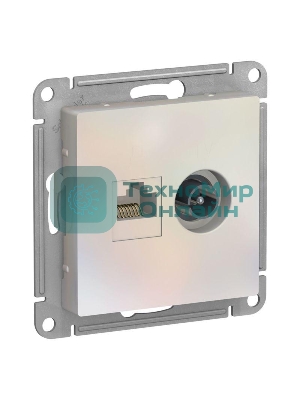 Розетка телевизионная +комп двойная RJ45+TV, кат.5E, механизм ATN000489 Schneider Electric Жемчуг