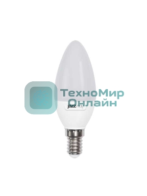 Лампа светодиодная JazzWay PLED-SP C37 9Вт свеча 5000К холодный белый E14 820лм 230В