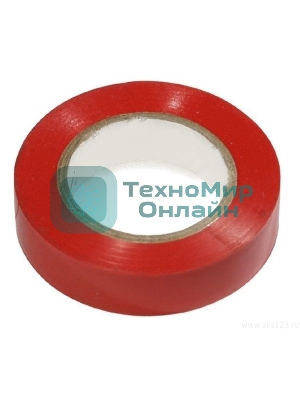Изолента IEK UIZ-13-10-10M-K04 0,13х15 мм красная 10 метров