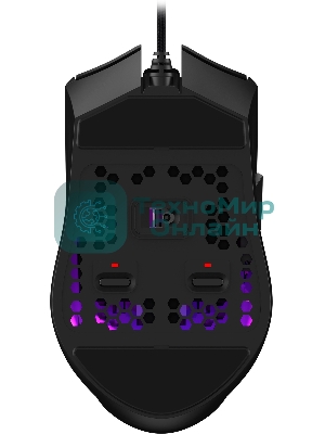 Мышь проводная A4Tech Bloody L65 Max черный/фиолетовый, 12000 dpi, USB, кнопки - 7