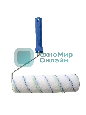 Валик Сибртех Водные краски, 250 мм, ворс 12мм, D - 48 мм, D ручки - 6 мм, полиэстер