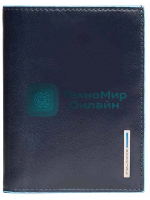 Кошелек мужской Piquadro Blue Square PU1393B2/BLU2, натур.кожа, темно-синий