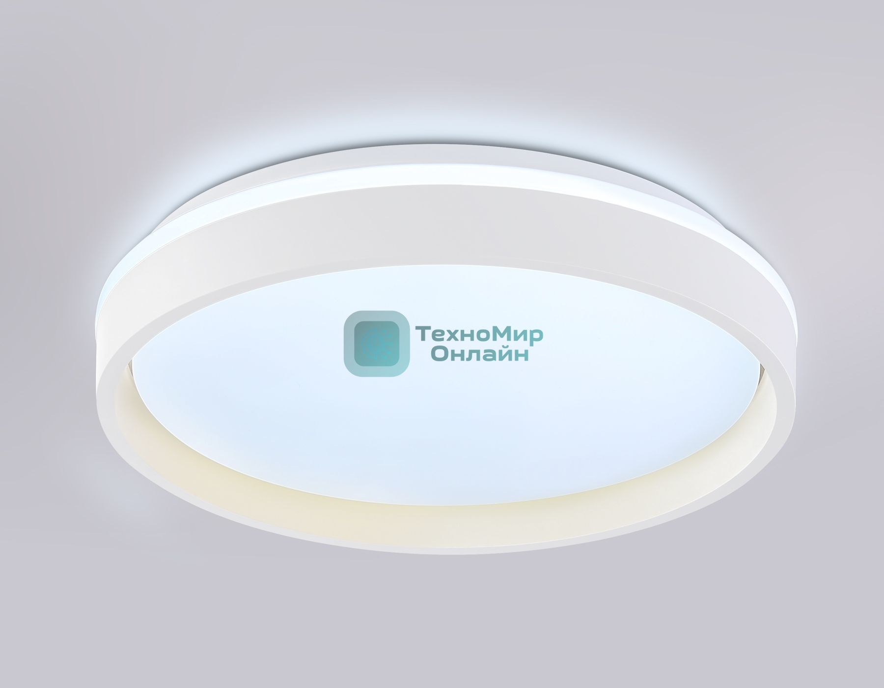 Светодиодный светильник RGB Ambrella light FZ601 WH/GD белый/золото IP20 46W 3000K-6500K+RGB D390*80 (ПДУ ИК)