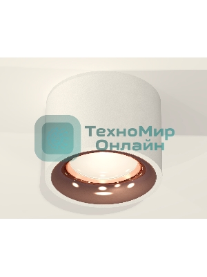 Светильник Ambrella Light XS7510025 SWH/PPG белый песок/золото розовое полированное MR16 GU5.3 (C7510, N7015)