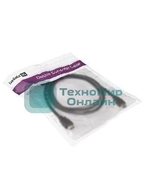 Кабель HDMI ExeGate EX287730RUS EX-CC-HDMI2-1.8 (19M/19M, v2.0, 1,8м, 4K UHD, Ethernet, позолоченные контакты)