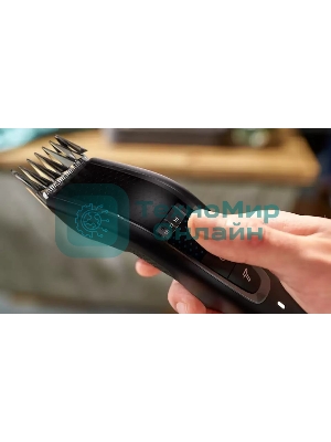 Моющаяся машинка для стрижки волос, series 5000, 28 установок длины (0,5–28 мм), Технология Trim-n-Flow PRO, 90 минут работы после 1 часа зарядки