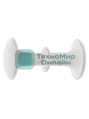 Ручка-кнопка РК1 пласт., белая, 5шт. (Металлист) Россия