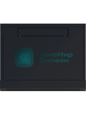 Шкаф коммутационный NTSS (NTSS-W6U6060GS-BL) настенный 6U 570x600 мм пер. дв. стекл 60 кг черный 19.5 кг