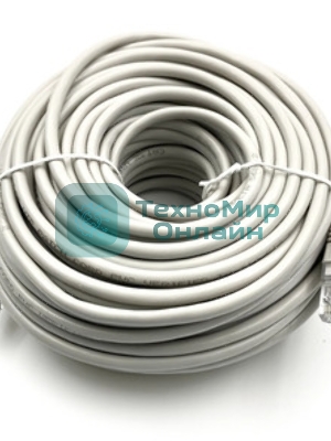 Патч-корд Buro UTP-5E-30M-G-LSZH серый UTP cat.5e RJ-45 (m)-RJ-45 (m) 30м