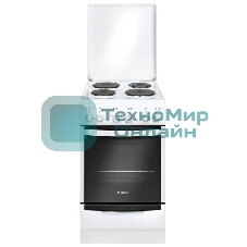 Плита электрическая Gefest 5140-01 0035 белый, конфорок 4 электрических, духовка 55 л, 50 см x 85 см x 58.5 см