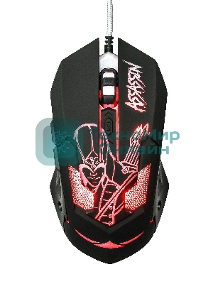 Мышь проводная Qumo Dragon War Assassin M33 черный, 3200 dpi, USB, кнопки - 6