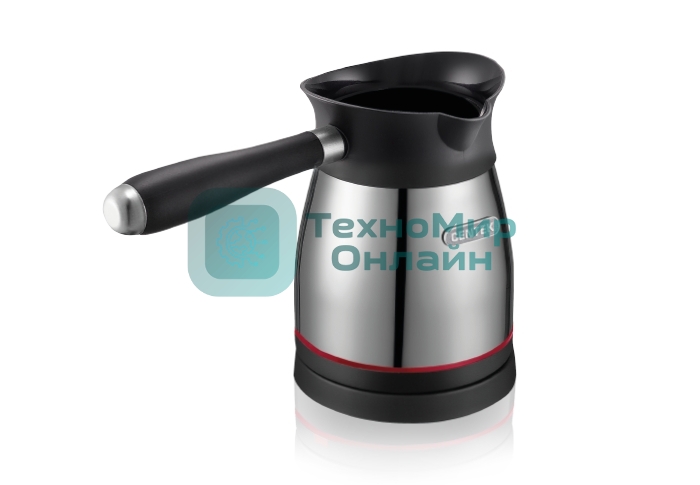 Электрическая турка Centek CT-1098 SS(металл) 0.5л, 1000Вт, нерж.сталь, съемная мягкая ручка