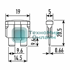 Предохранитель автомобильный Rexant 