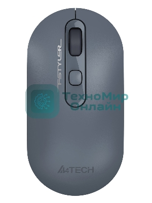 Мышь беспроводная A4Tech Fstyler FG20 пепельный/синий, 2000 dpi, радиоканал, USB, кнопки - 4