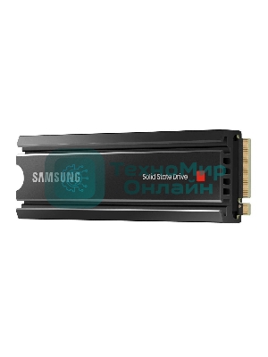 Накопитель SSD Samsung 980 PRO, 1TB, PCIe 4.0 x4, M.2 2280, NVMe, R/W 7000/5000, с радиатором