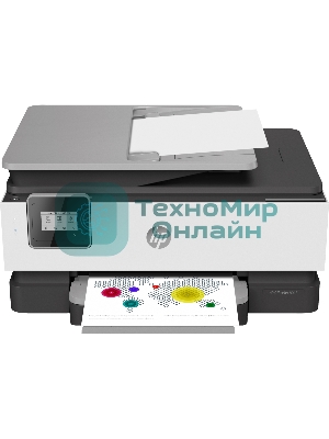 МФУ струйное HP Officejet Pro 8013 (1KR70B), A4, цветной, печ. до 18 стр/мин. (ч/б) до 10 стр/мин. (цвет), скан. до 8 стр/мин. (ч/б) 3.5 стр/мин. (цвет), 1200 x 1200 dpi, Wi-Fi, Air Print