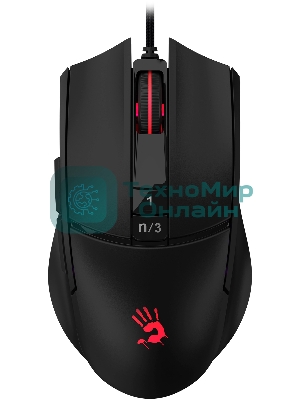 Мышь проводная A4Tech Bloody L65 Max черный, 12000 dpi, USB, кнопки - 7