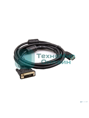 Кабель HDMI AM/DVI(24+1)M, 3 м, CU, 1080P@60Hz, 2F, VCOM CG484GD-3M