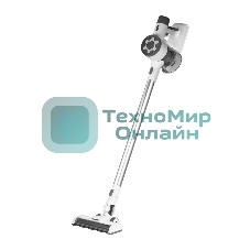 Пылесос вертикальный Galaxy Line GL 6295 белый/серый, питание от аккумулятора, 30 Вт, уборка сухая, пылесборник 0.7 л, работа от АКБ max - 40 мин