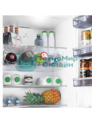 Встраиваемый холодильник Maunfeld MBF193SLFWGR Inverter белый двухкамерный 229/76 л морозилка снизу