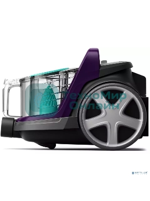 Пылесос Philips FC9571/01 черный/фиолетовый, 410/1900 Вт, уборка сухая, пылесборник контейнер 1.5 л