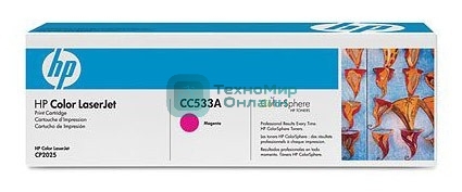 Картридж лазерный HP CC533A пурпурный LJ CP2025/CM2320 (2800 стр.)