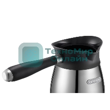 Электрическая турка Centek CT-1098 SS(металл) 0.5л, 1000Вт, нерж.сталь, съемная мягкая ручка