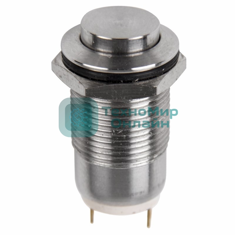 Кнопка антивандальная Rexant Ø12 Фикс (2с) ON-OFF выпуклая