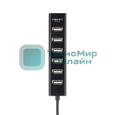 Разветвитель USB Rexant на 7 портов черный