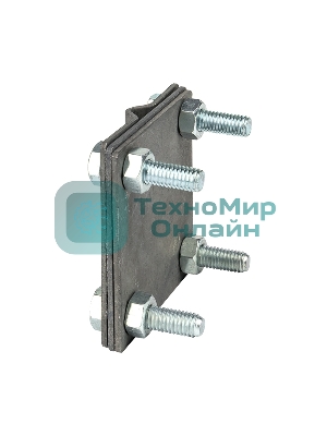 Зажим полоса 40 - прут 10 (3 пластины 70х70 мм) HZ EKF lp-g3101