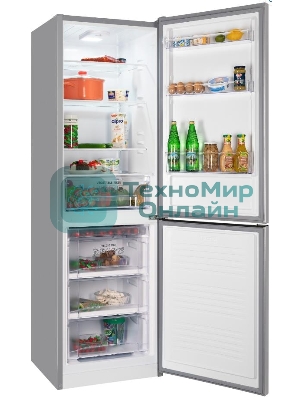 Холодильник Nordfrost NRB 162NF S серебристый двухкамерный 205/105 л морозилка снизу