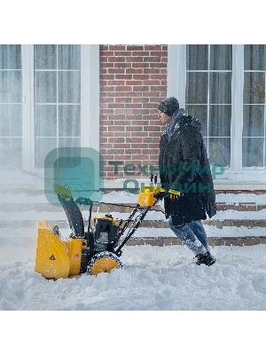 Бензиновая снегоуборочная машина Denzel SBM 610S PRO, 212cc, эл.старт, фара, обогрев