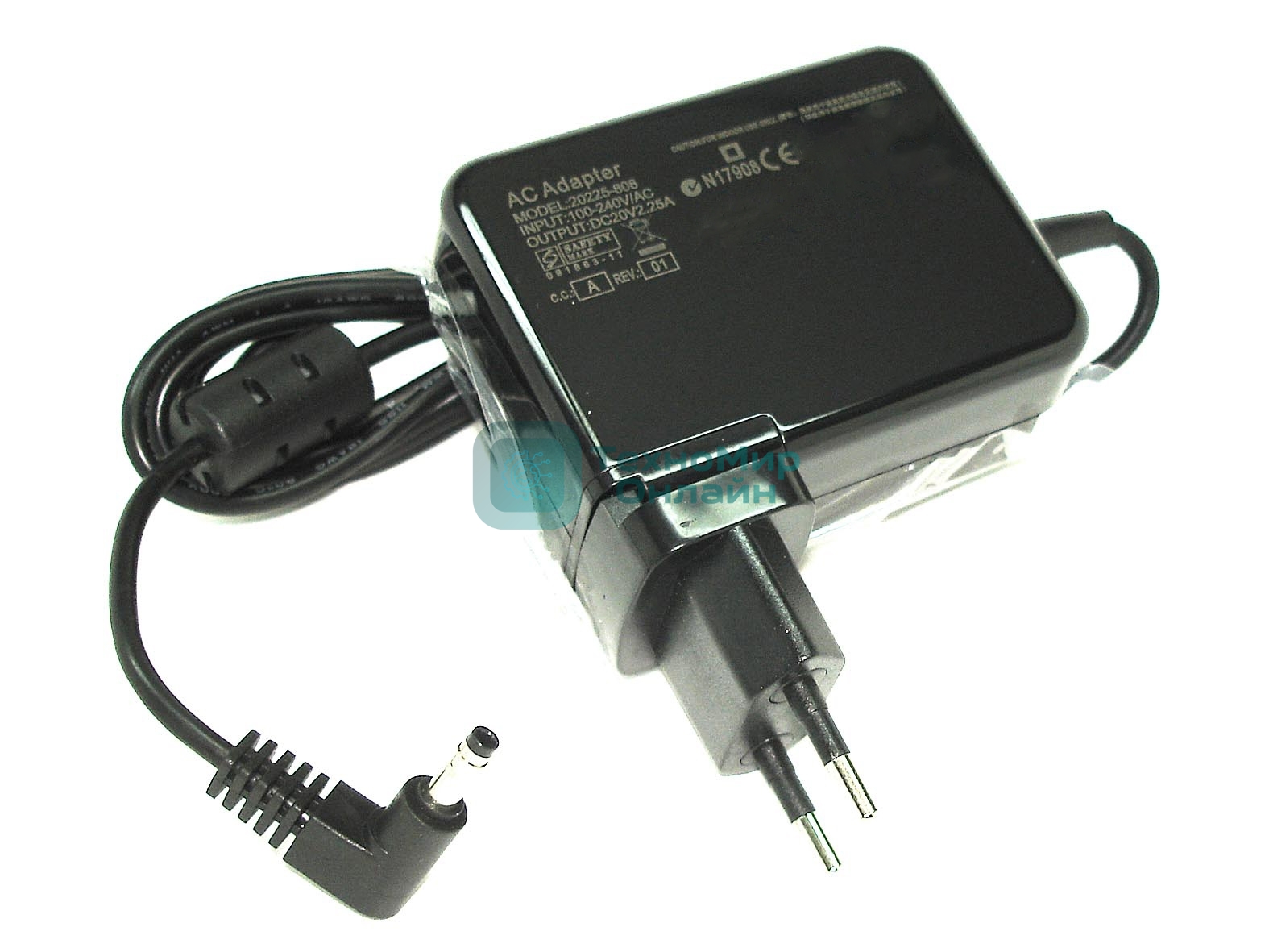 Блок питания (сетевой адаптер) для ноутбуков Lenovo 20V 2.25A 4.0x1.7мм 45W 20225-808