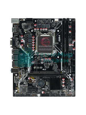 Материнская плата AFOX IH510D4-MA6-V2, LGA 1200, Intel H510, 2xDDR4, 3xSATA, 1xM.2, 1xPCI-E 4.0 x16, 1xPCI-E x1, 1xVGA, 1xHDMI, 1x 1Gb LAN, 2xUSB 2.0, 2xUSB 3.0, 2xPS/2, 6.1, mATX