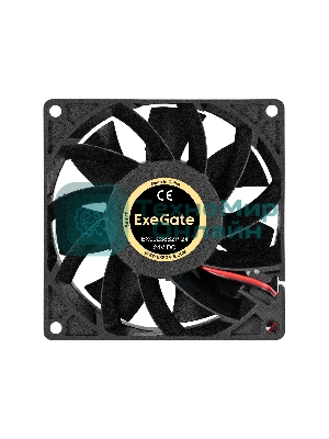 Вентилятор 24В DC ExeGate EX09238B2P-24 (92x92x38 мм, 2-Ball (двойной шарикоподшипник), 2pin, 5000RPM, 56dBA)
