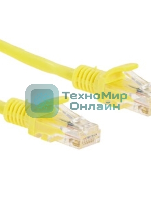 Патч-корд UTP Cablexpert cat.5e, 0.5м, литой, многожильный, желтый