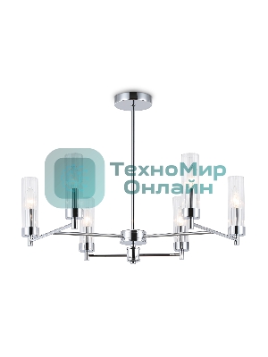 Люстра Ambrella light LH55151/6 CH/CL хром/прозрачный E14/6 max 40W D675*520